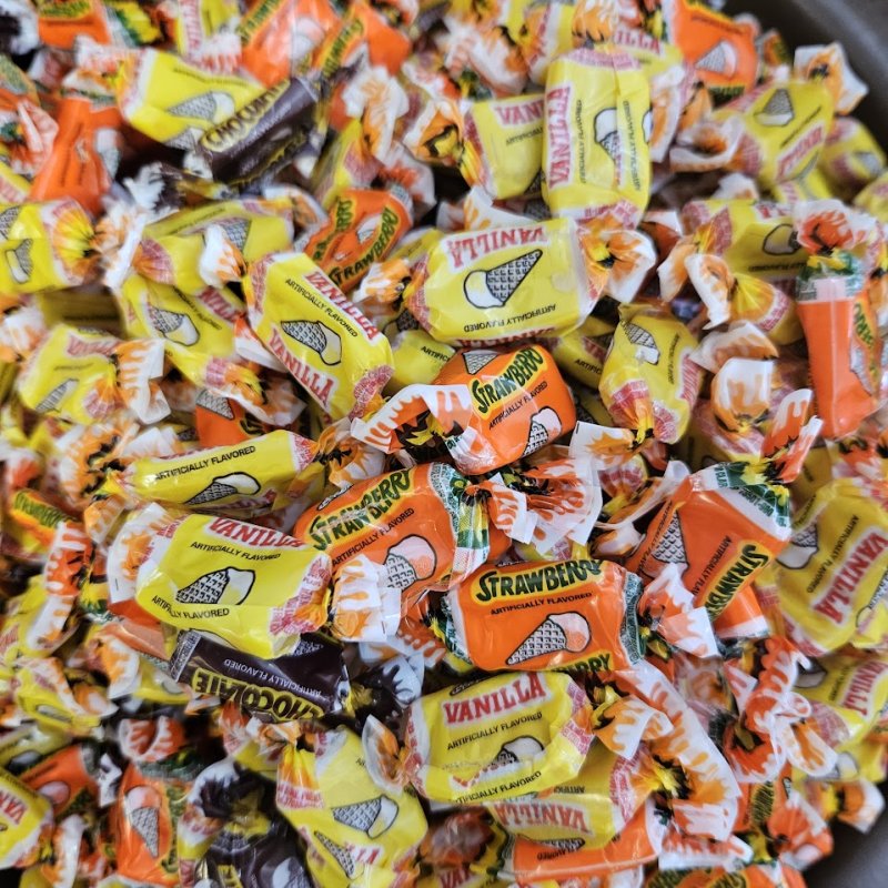 Albert's Fruit Chews Ice Cream - Candy Barrel Myrtle Beach